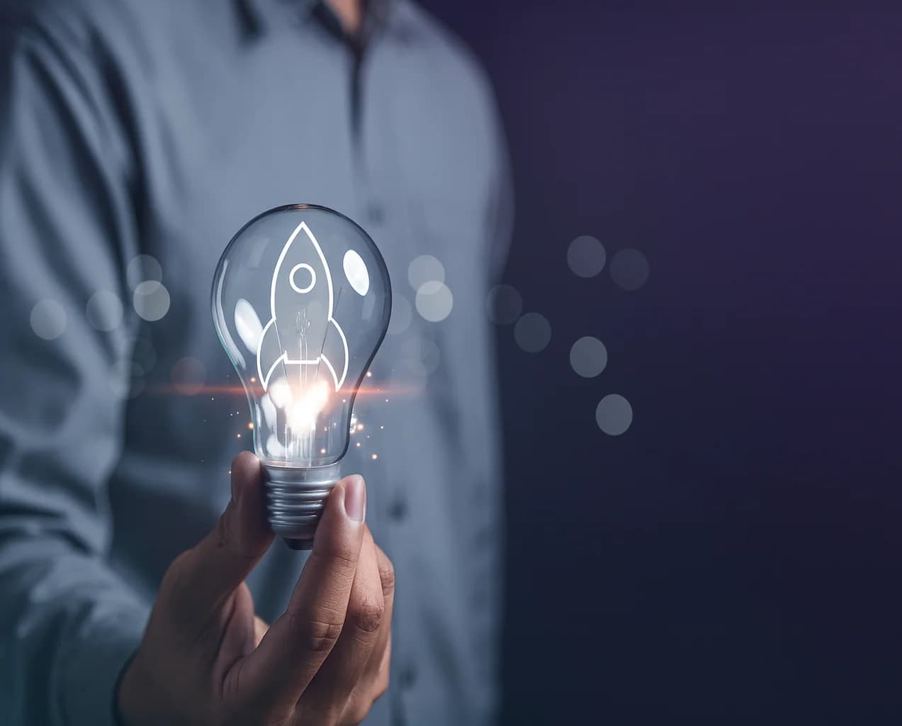 Innovation and creativity - bright ideas taking off